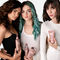 3 models promoting the Chroma Absolu Collection by Kerastase