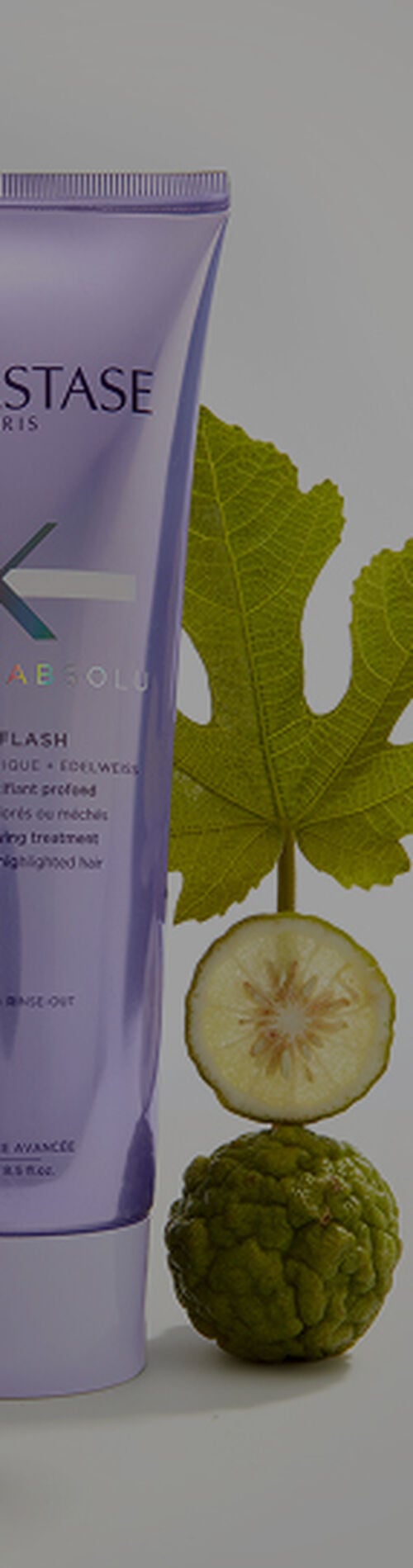 Kerastase Blond Absolu Cicaplash hair treatment tube with natural botanical ingredients