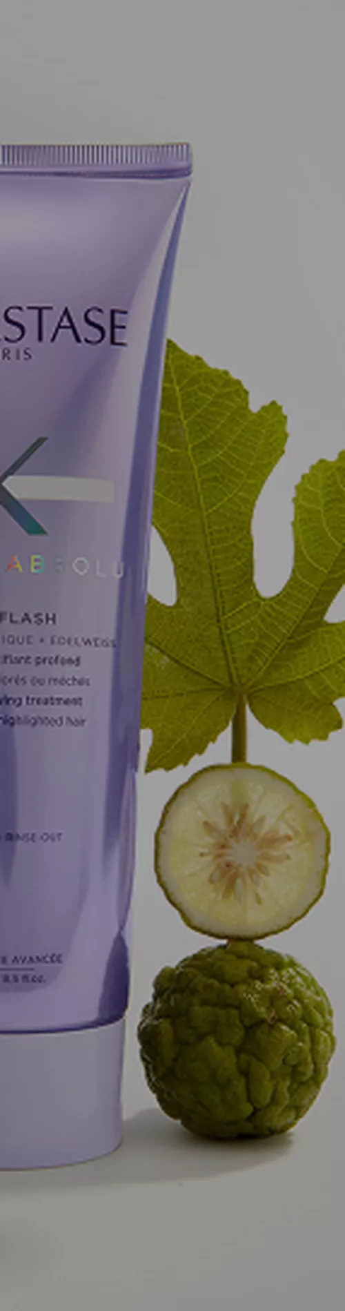 Kerastase Blond Absolu Cicaplash hair treatment tube with natural botanical ingredients