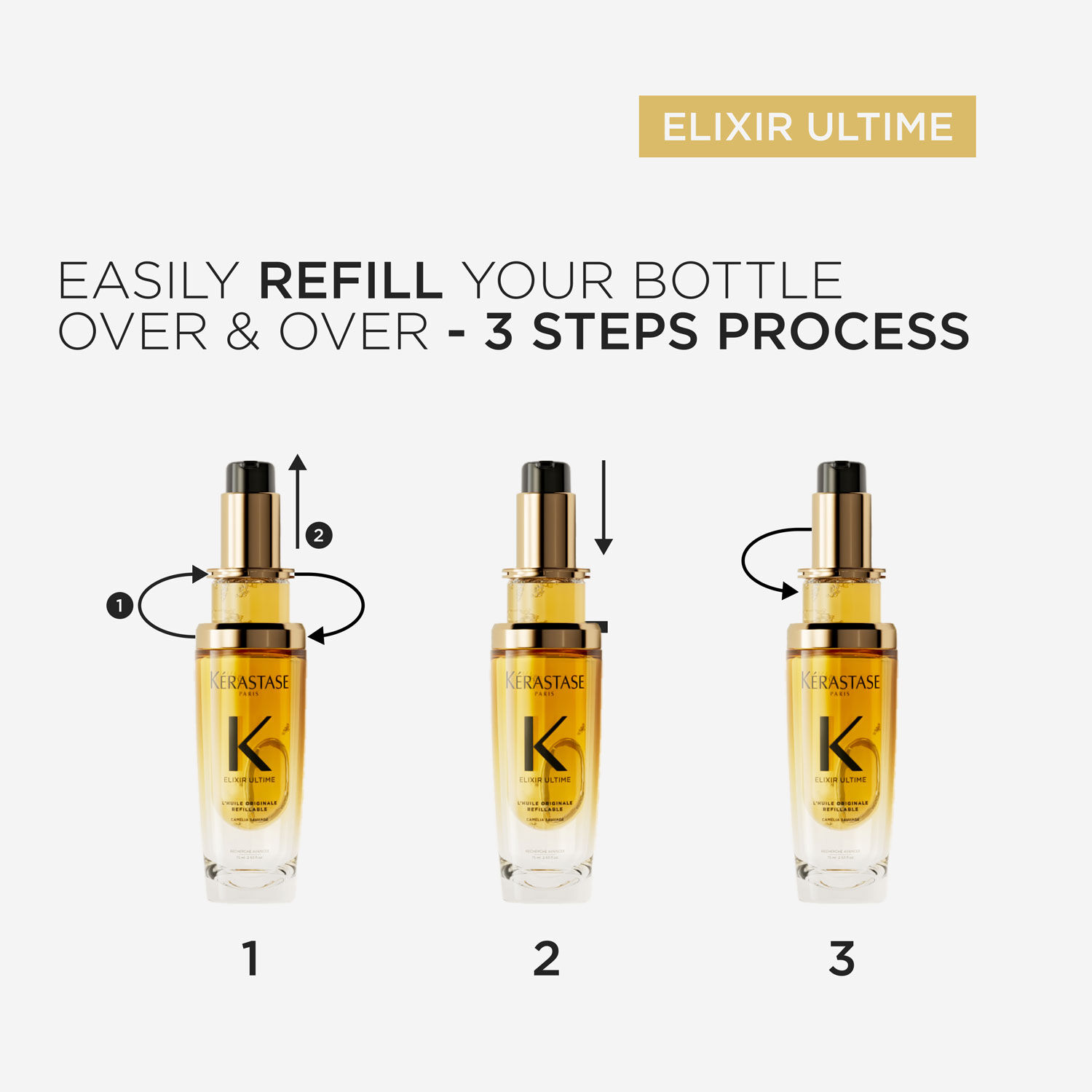 L’HUILE ORIGINALE REFILLABLE HAIR OIL DUO