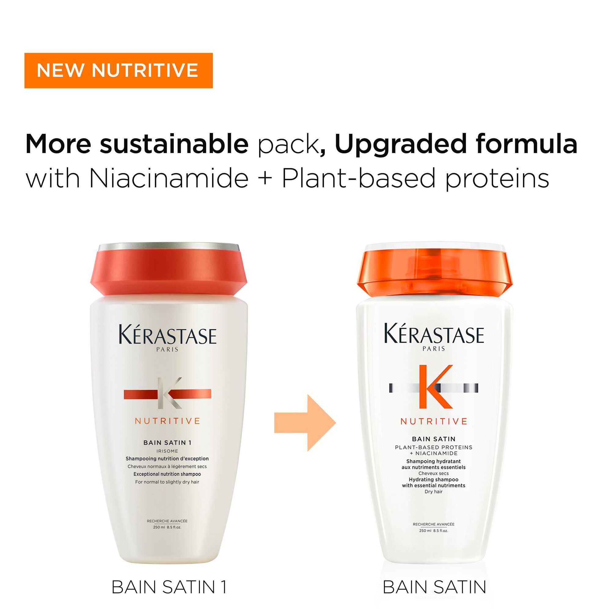 Kerastase Nutritive Bain Satin Shampoo for Dry Hair Product Migration