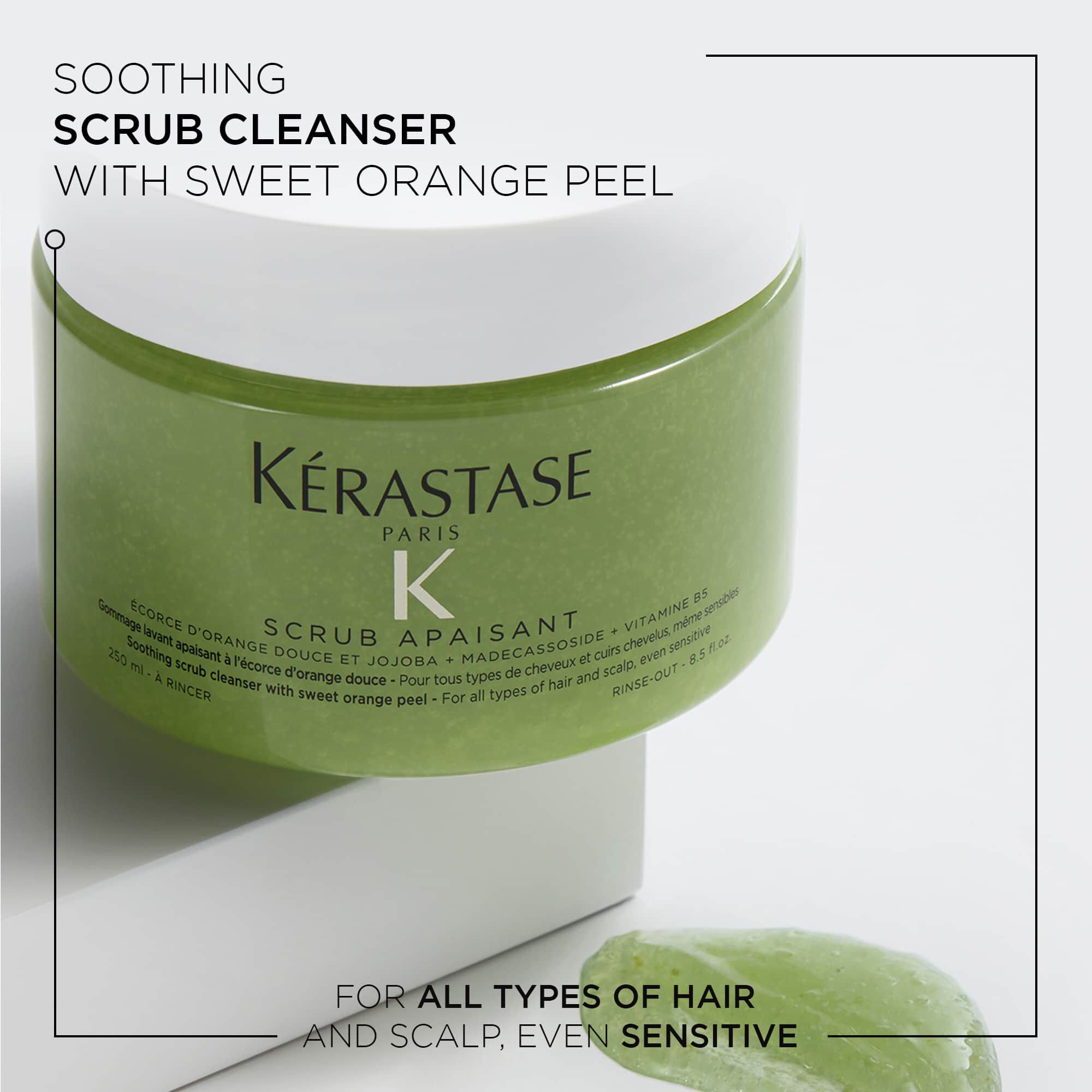 Kerastase Scrub Apaisant Fusio Scrub Scalp Scrub for all types of scalps Benefits lifestyle