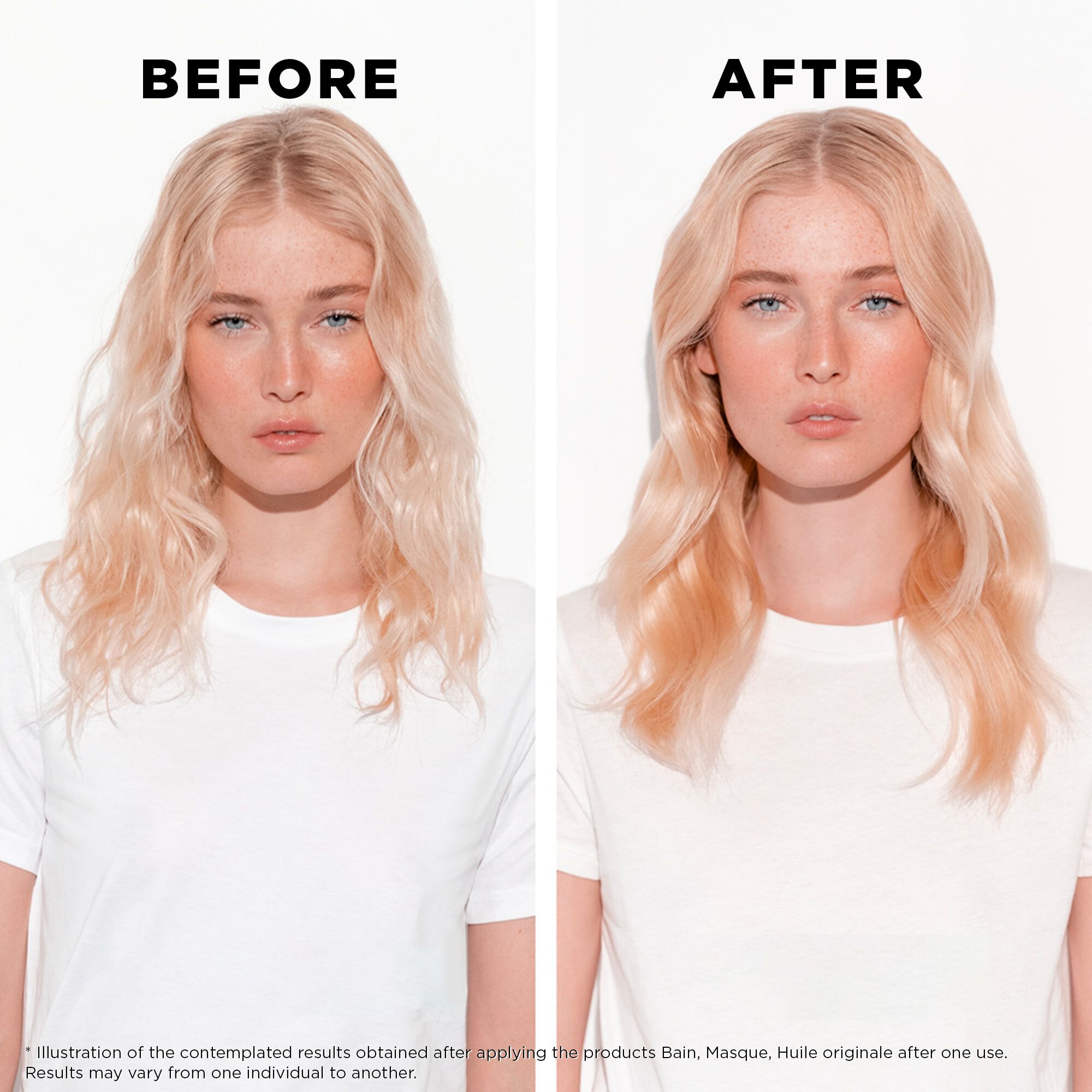 Kerastase Le fondant Elixir Ultime Conditioner for dull hair before and after