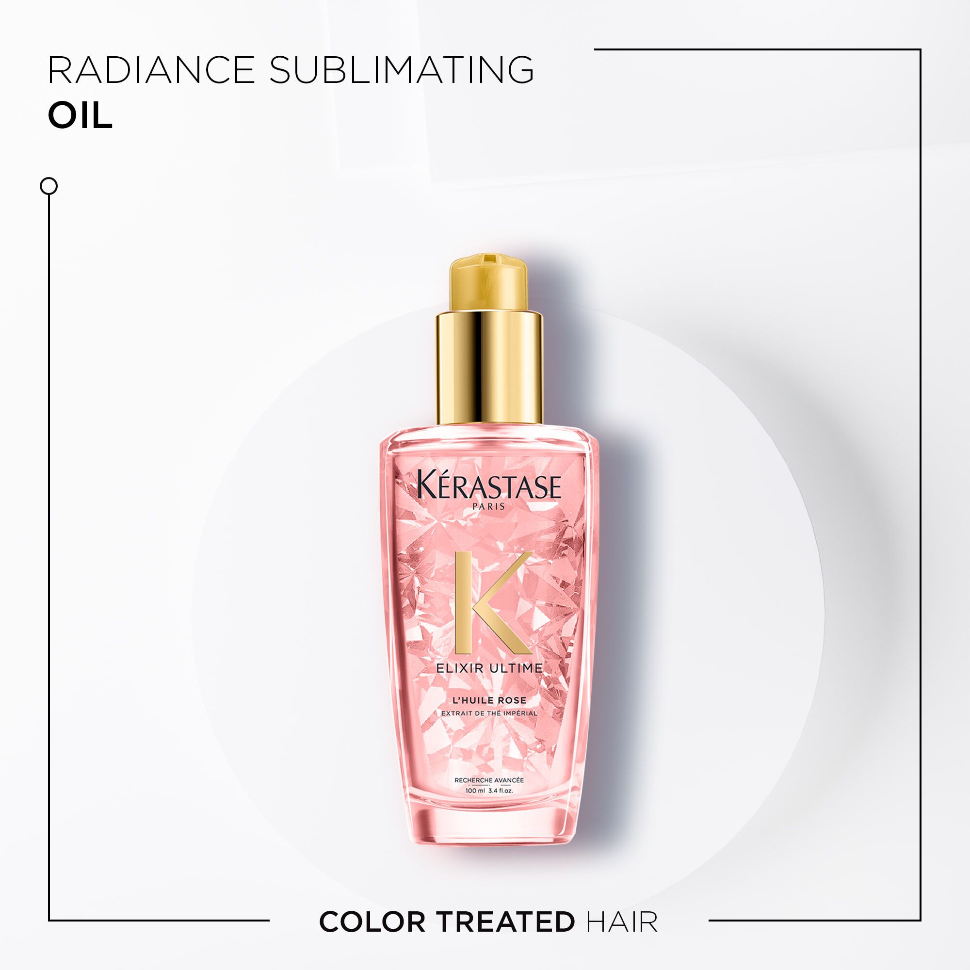 Kerastase L'Huile Rose Elixir Ultime Hair Oil for color-treated hair Benefits lifestyle