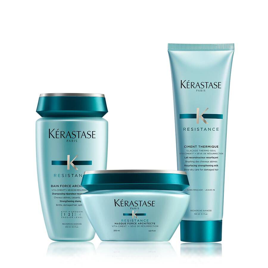 Kérastase Ciment Thermique 3本セット Résistance Ciment Thermique Damaged Hair Set - Kérastase