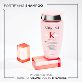 Kerastase Bain Nutri-Fortifiant Genesis Shampoo to fortify hair product in hand