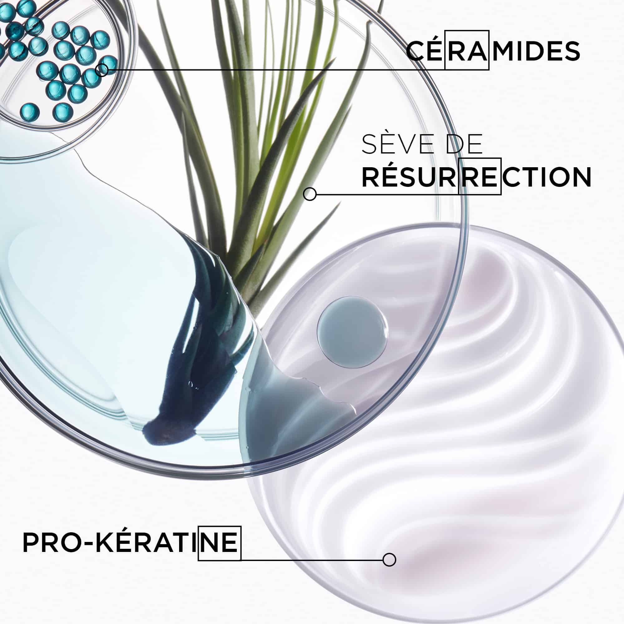 Kerastase Masque Force Architecte Resistance Traitement pour les cheveux cassants ingredients cles
