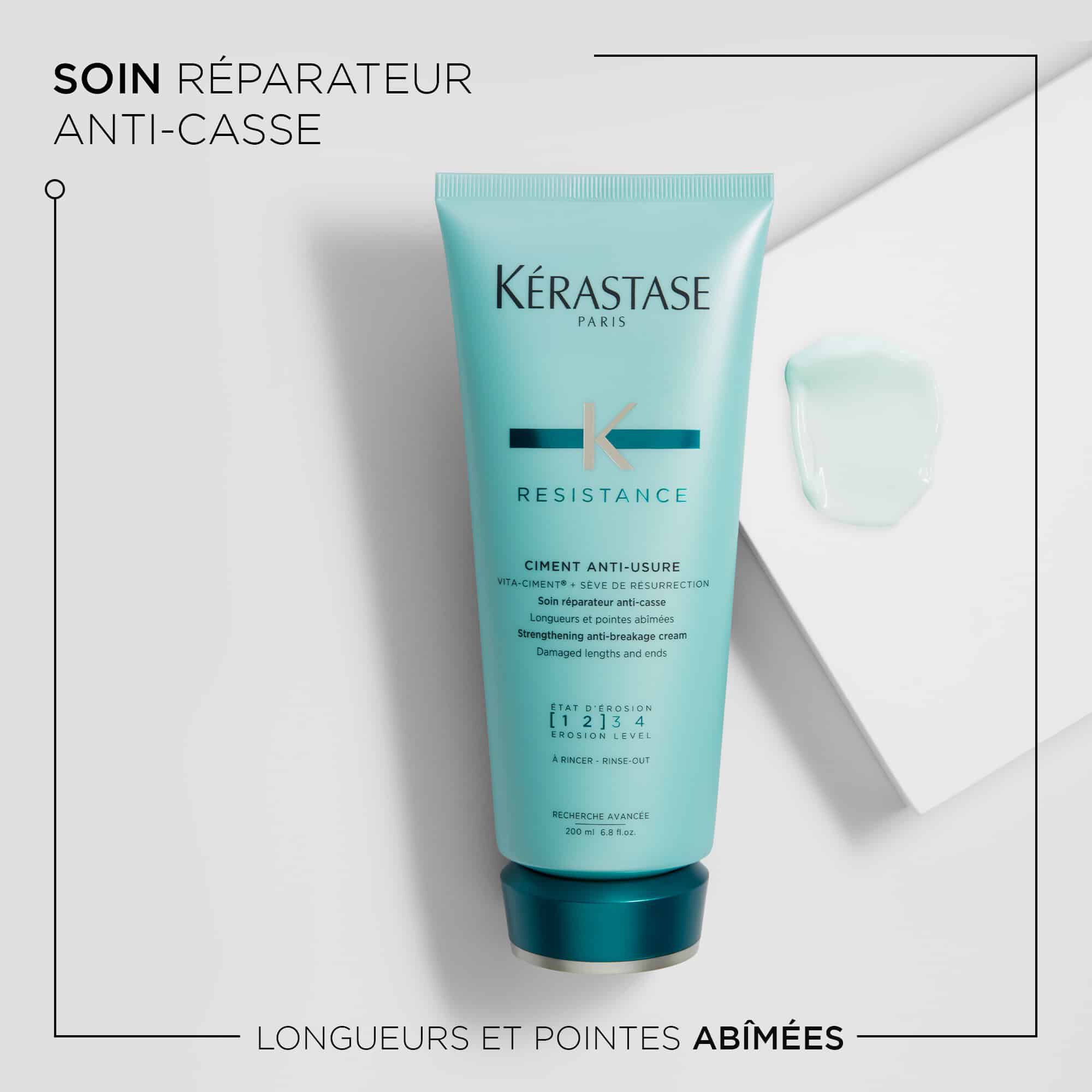 Kerastase Ciment Anti-Usure Resistance Revitalisant pour les cheveux cassants benefices