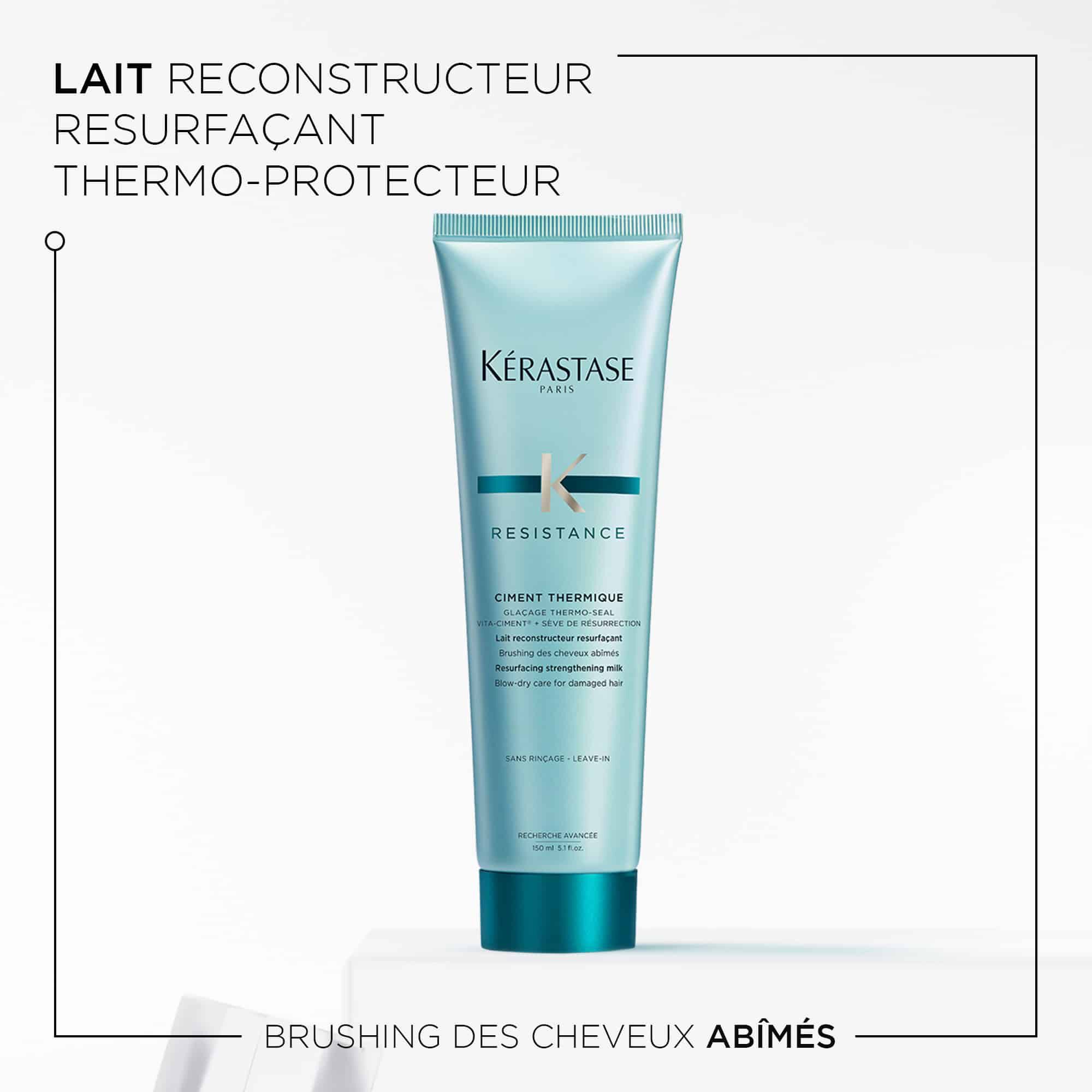 Kerastase Ciment Thermique Resistance Protection Thermique pour les cheveux cassants benefices