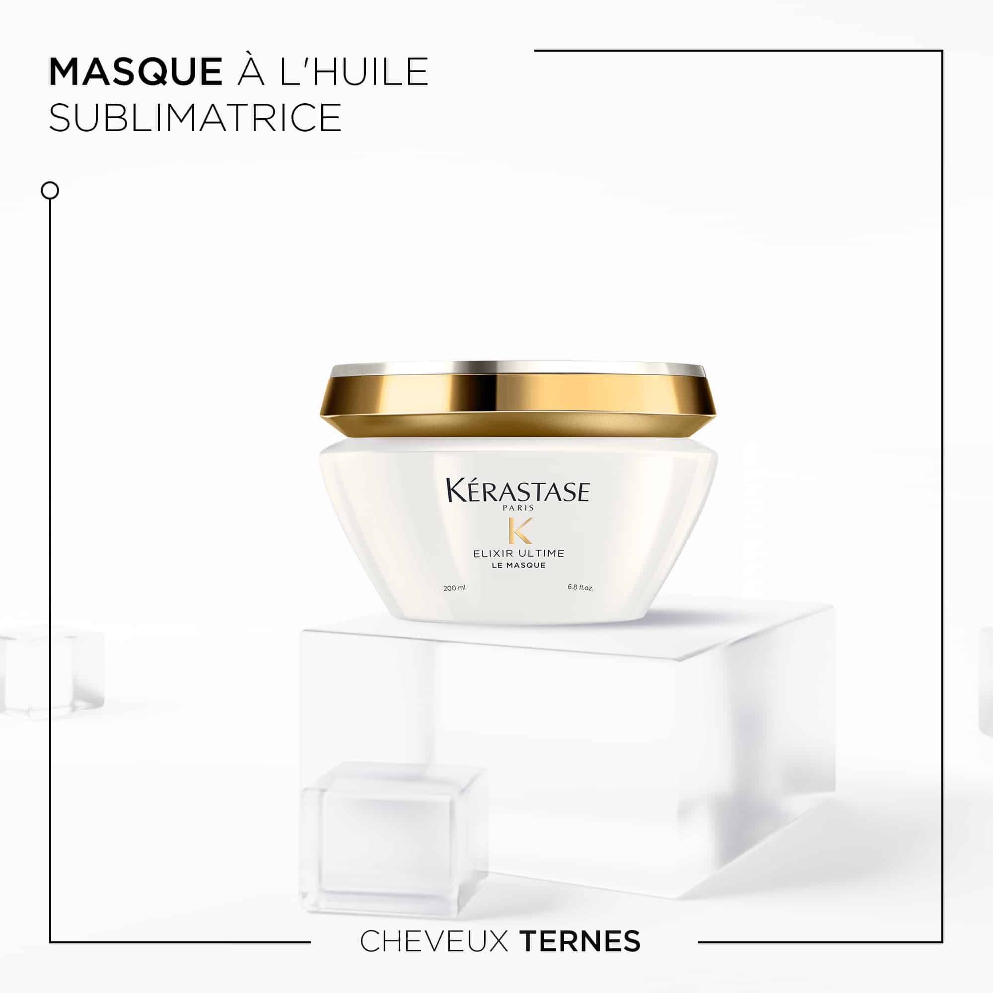 Kerastase Le masque Elixir Ultime Traitement pour les cheveux ternes benefices