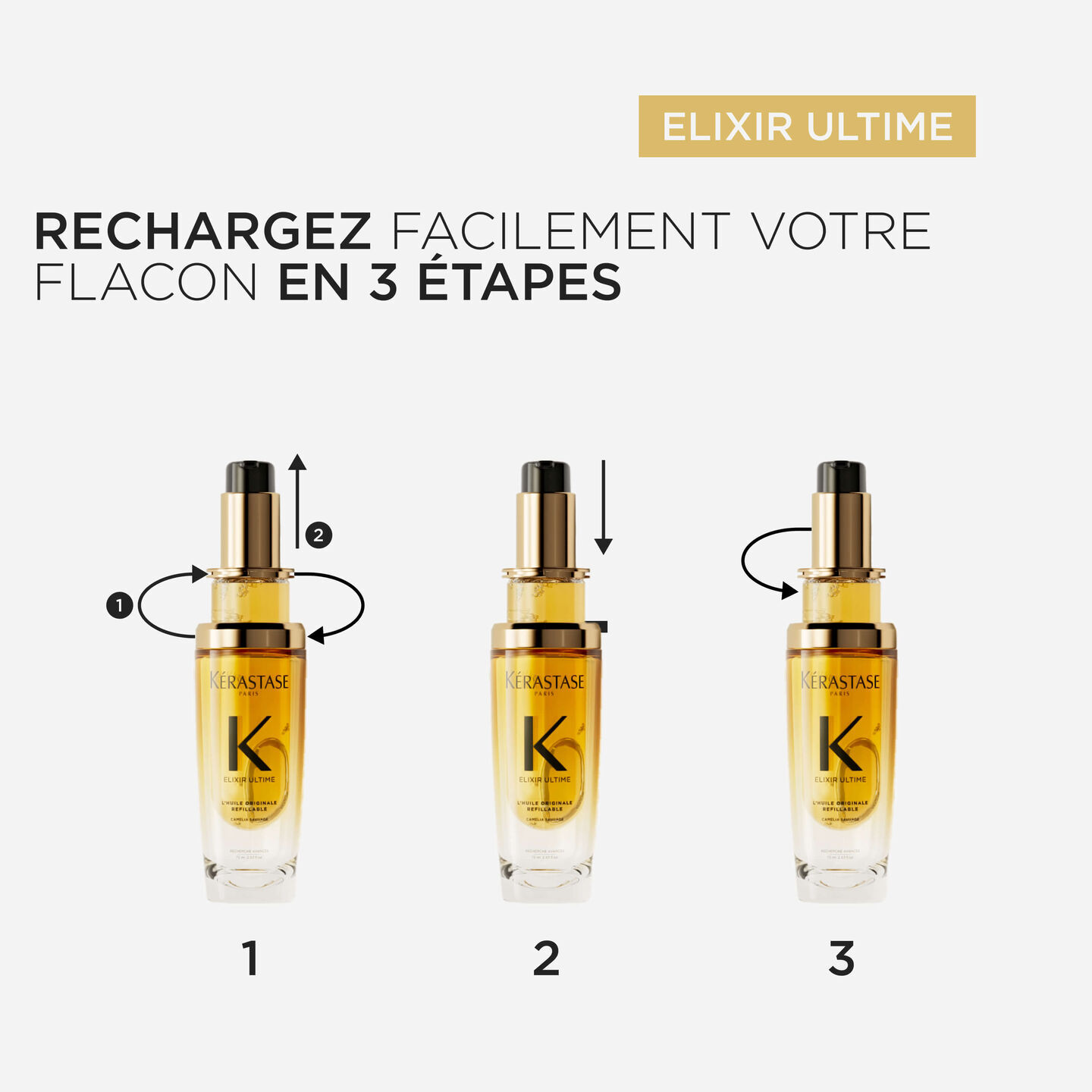 L'HUILE ORIGINALE AVEC RECHARGE