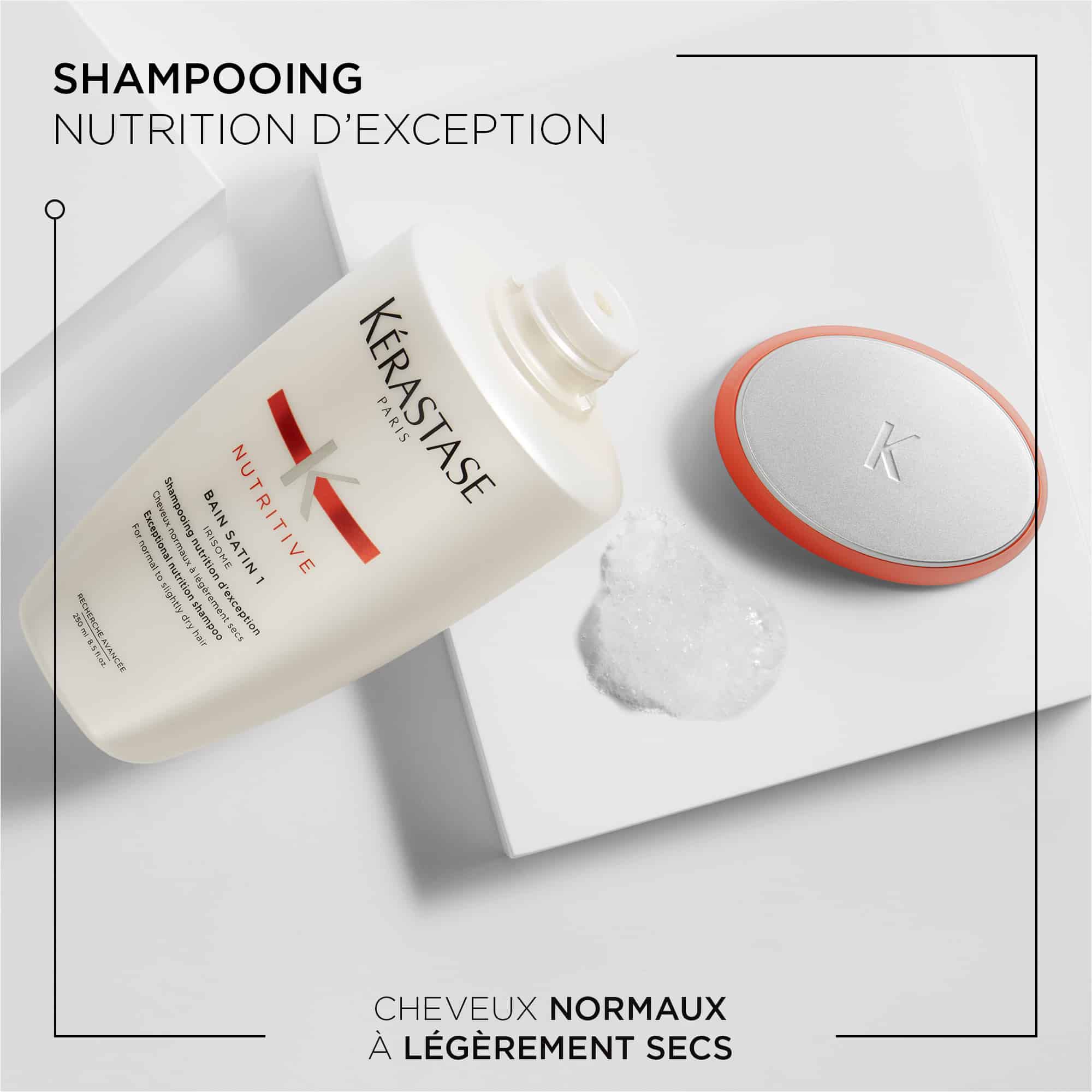 Kerastase Bain Satin 1 Nutritive Shampoing pour les cheveux secs a normaux benefices