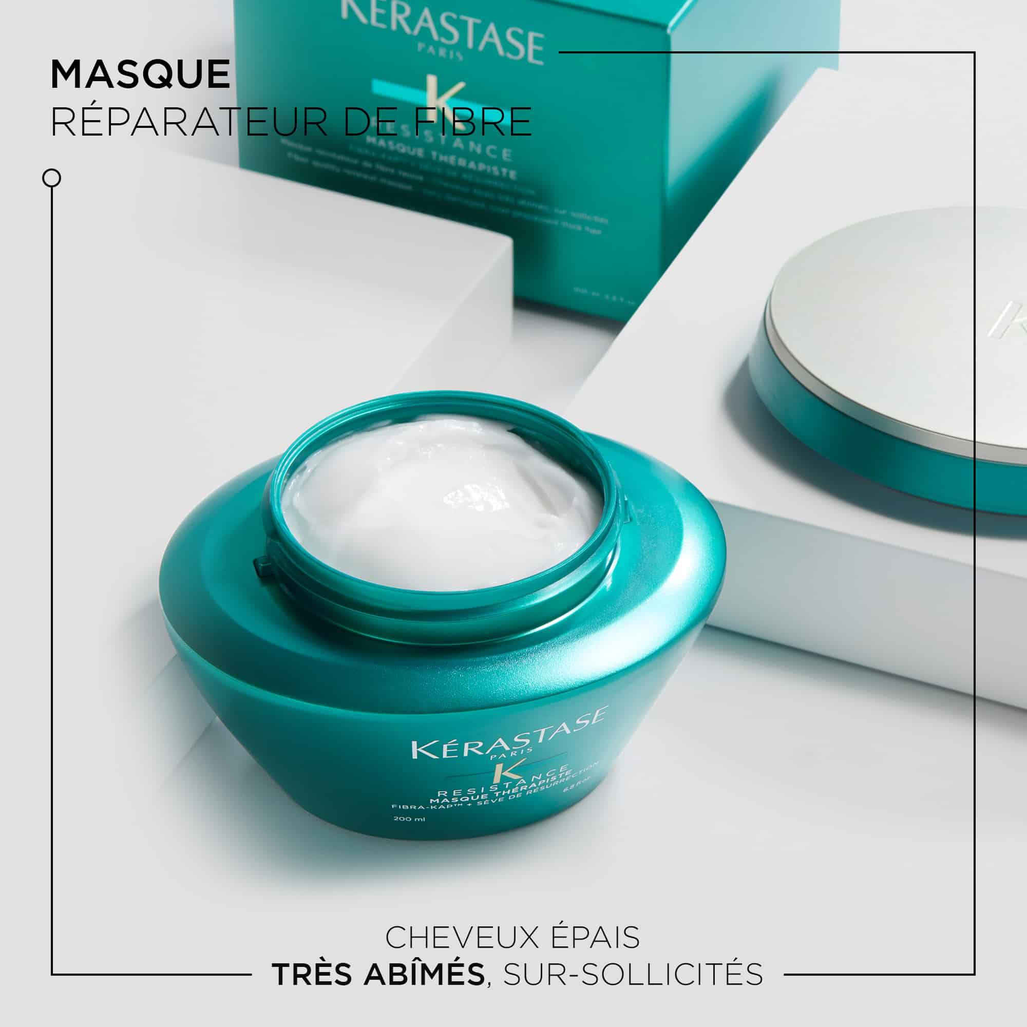 Kerastase Masque Therapiste Resistance Traitement pour les cheveux tres endommages benefices