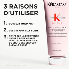 Kerastase Fondant Renfocateur Genesis Revitalisant pour fortifier les cheveux ingredients cles