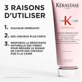 Kerastase Fondant Renfocateur Genesis Revitalisant pour fortifier les cheveux ingredients cles