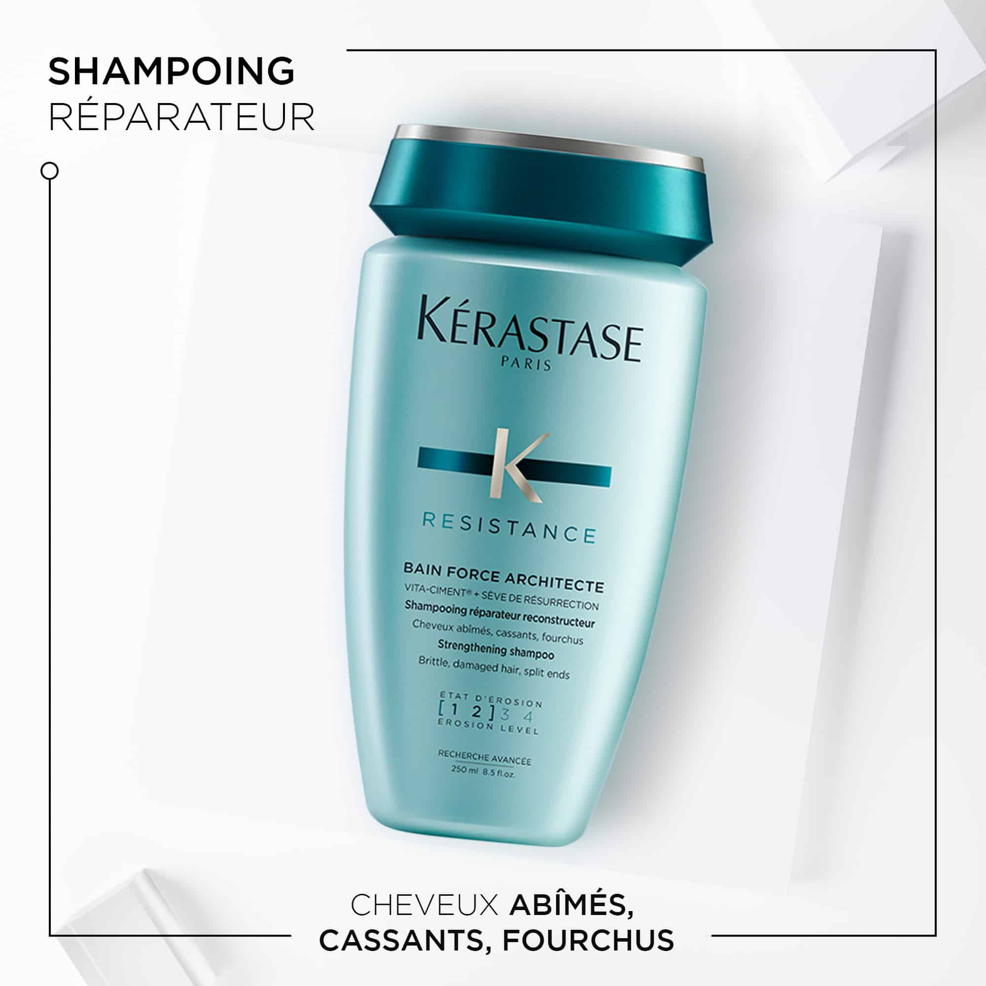 Kerastase Bain Force Architecte Resistance Conditioner pour les cheveux cassants benefices
