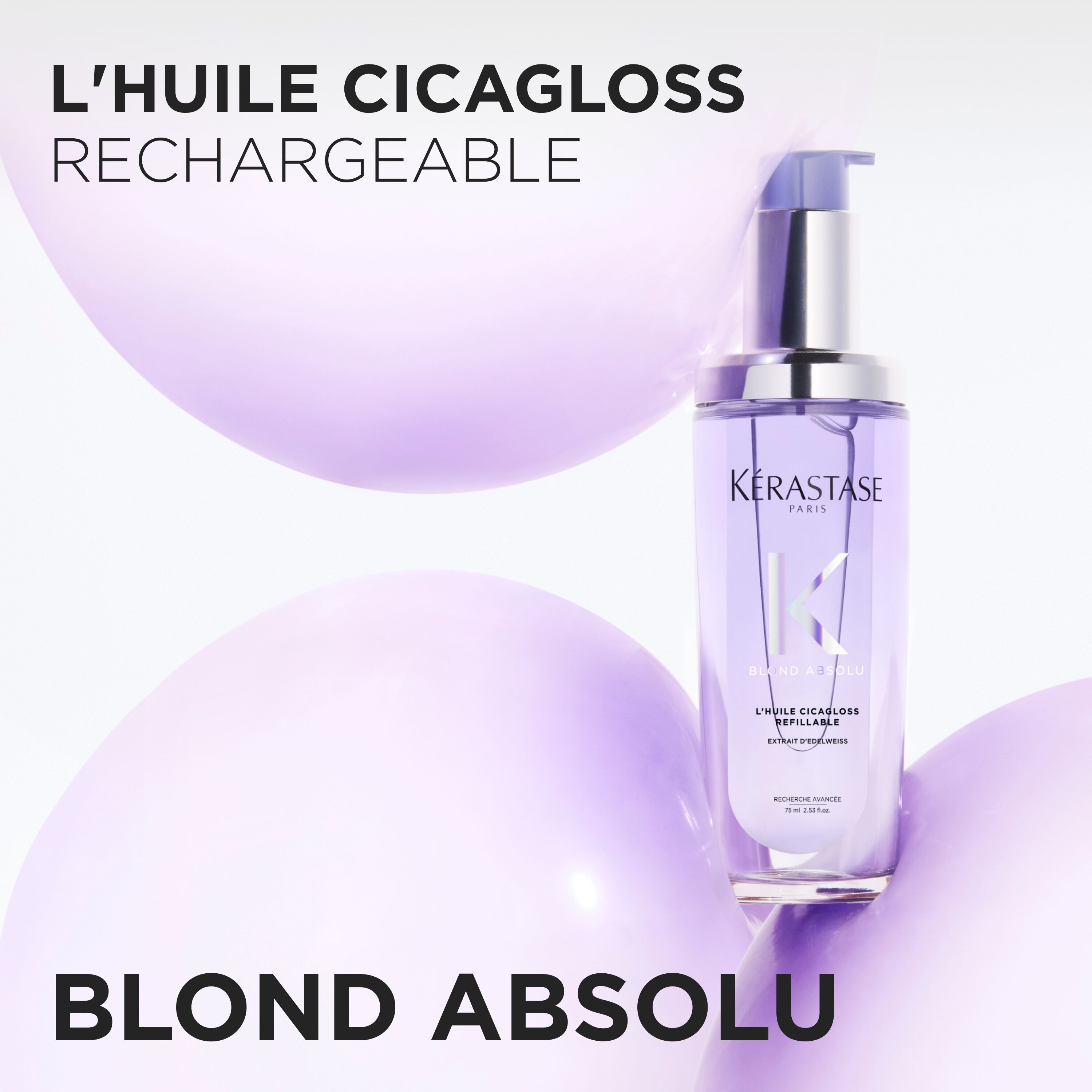 L'huile Cicagloss rechargeable
