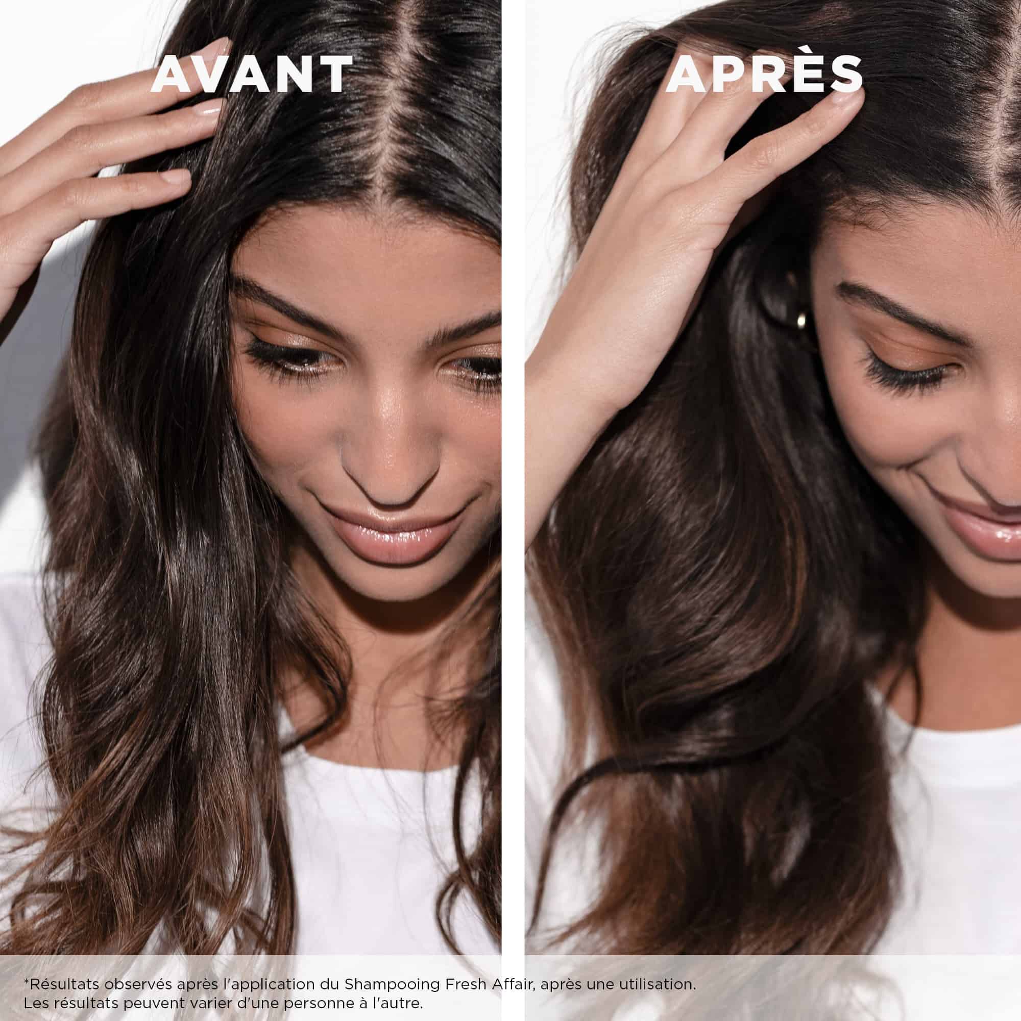 Kerastase Fresh Affair Fresh Affair Shampoing sec pour tous types de cheveux avant et apres