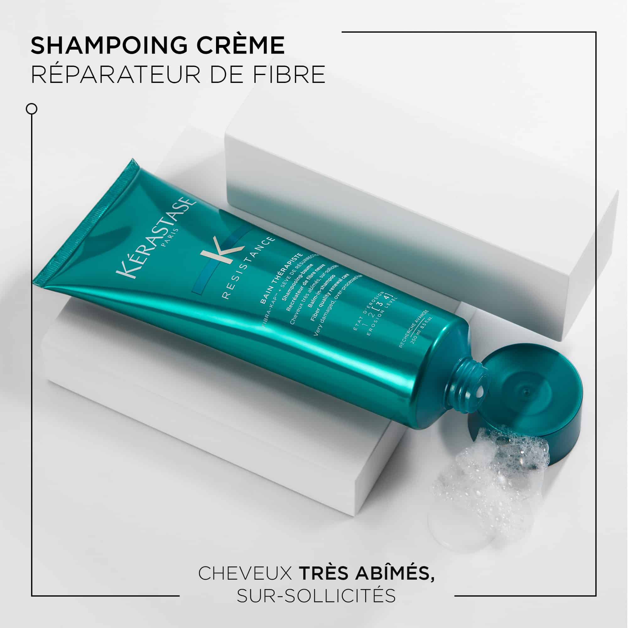 Kerastase Bain Therapiste Resistance Shampoing pour les cheveux tres endommages benefices