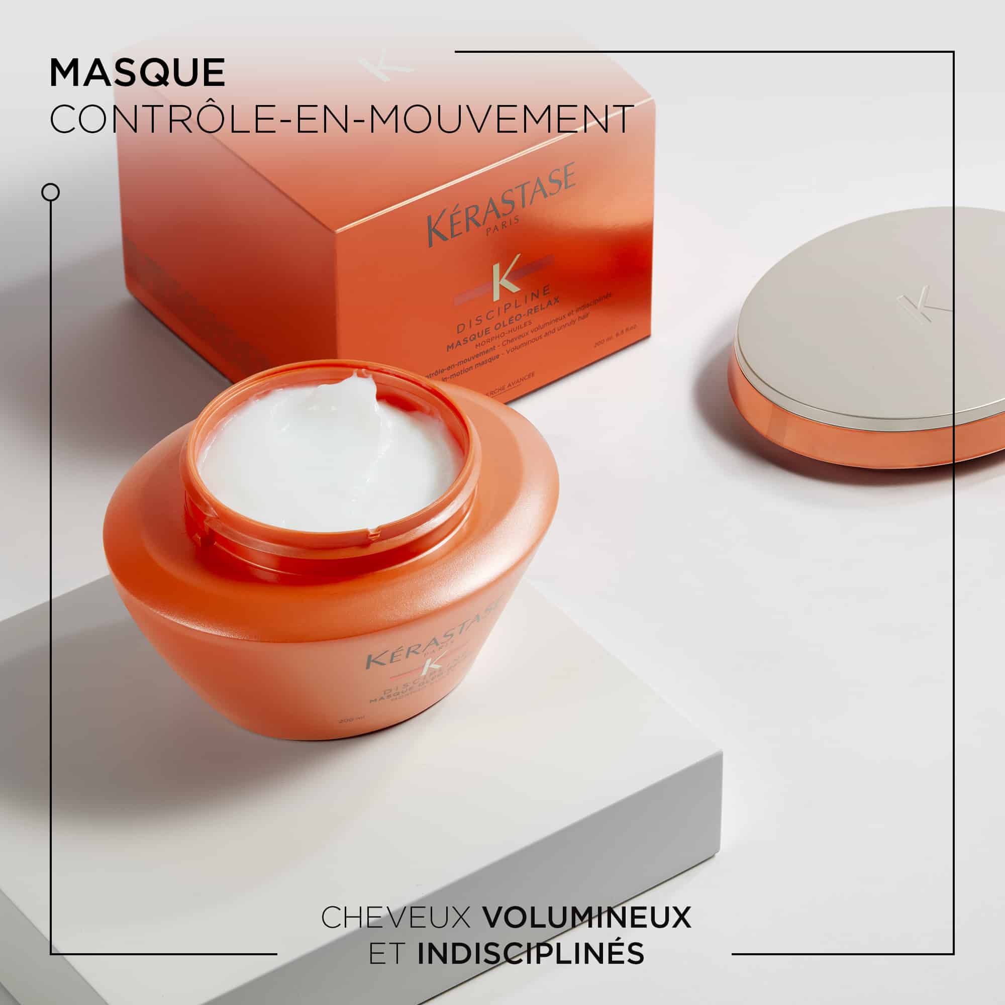 Kerastase Masque Discipline Oleo-Relax Discipline traitement capillaire pour les cheveux indisciplines benefices