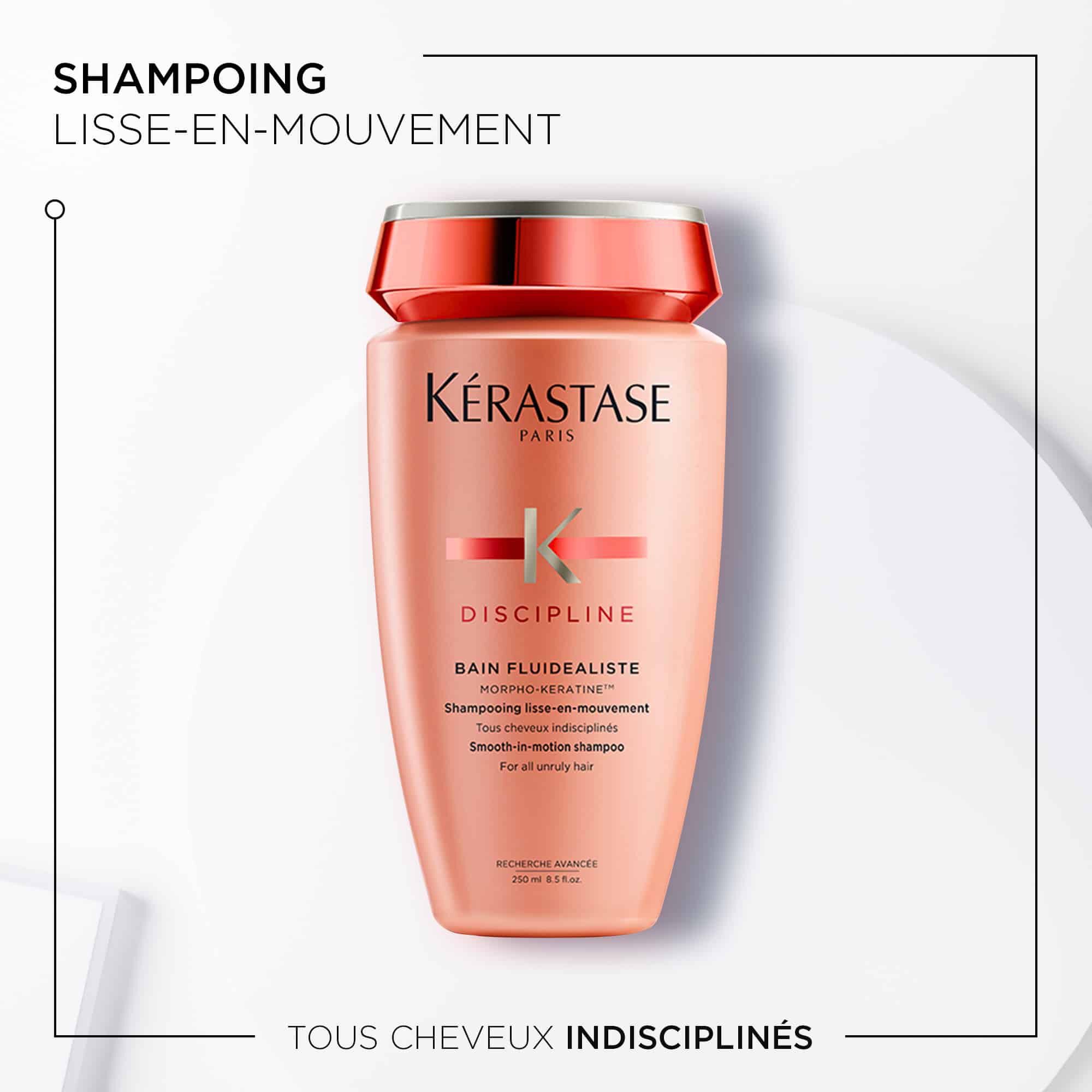 Kerastase Bain Fluidealiste Discipline Shampoing pour les cheveux indisciplines benefices