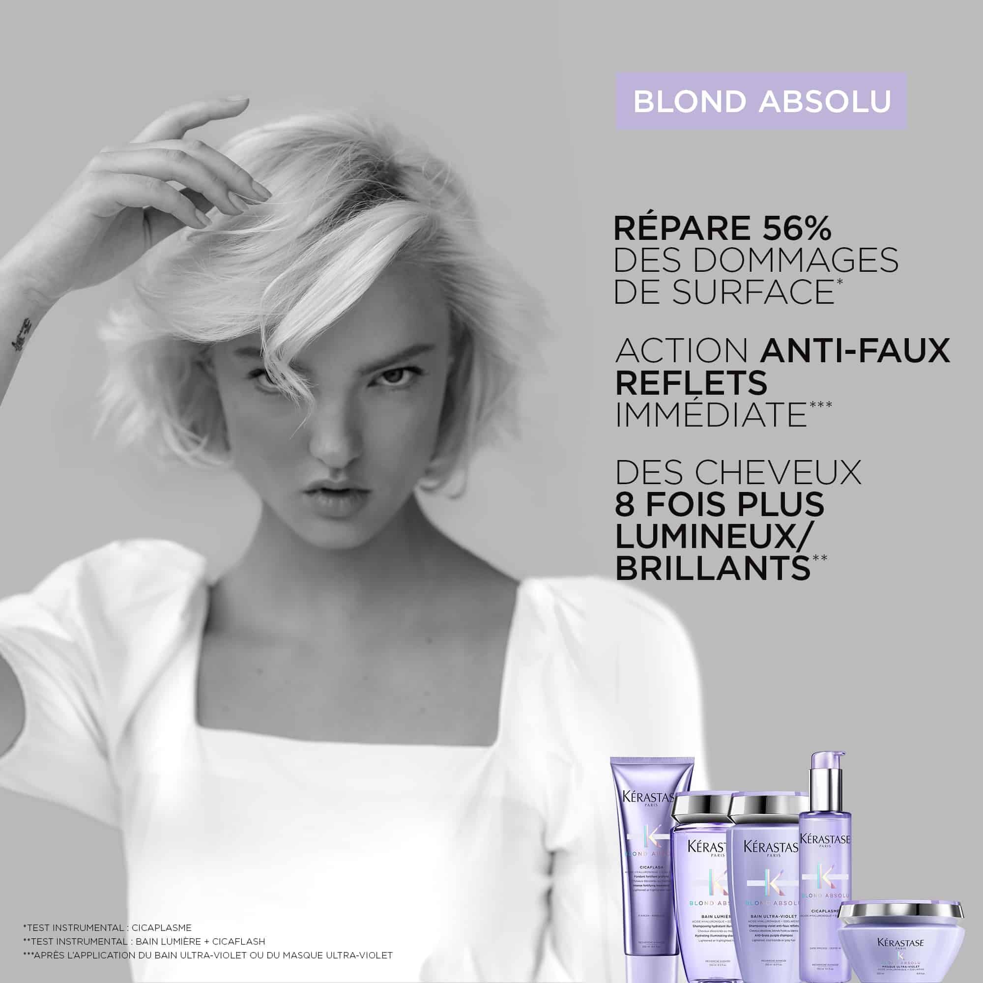 Routine illuminatrice anti-reflets cuivres Blond Absolu