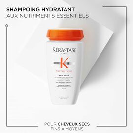 Kerastase Shampoing Nutritive Bain Satin pour Cheveux Secs Benefices