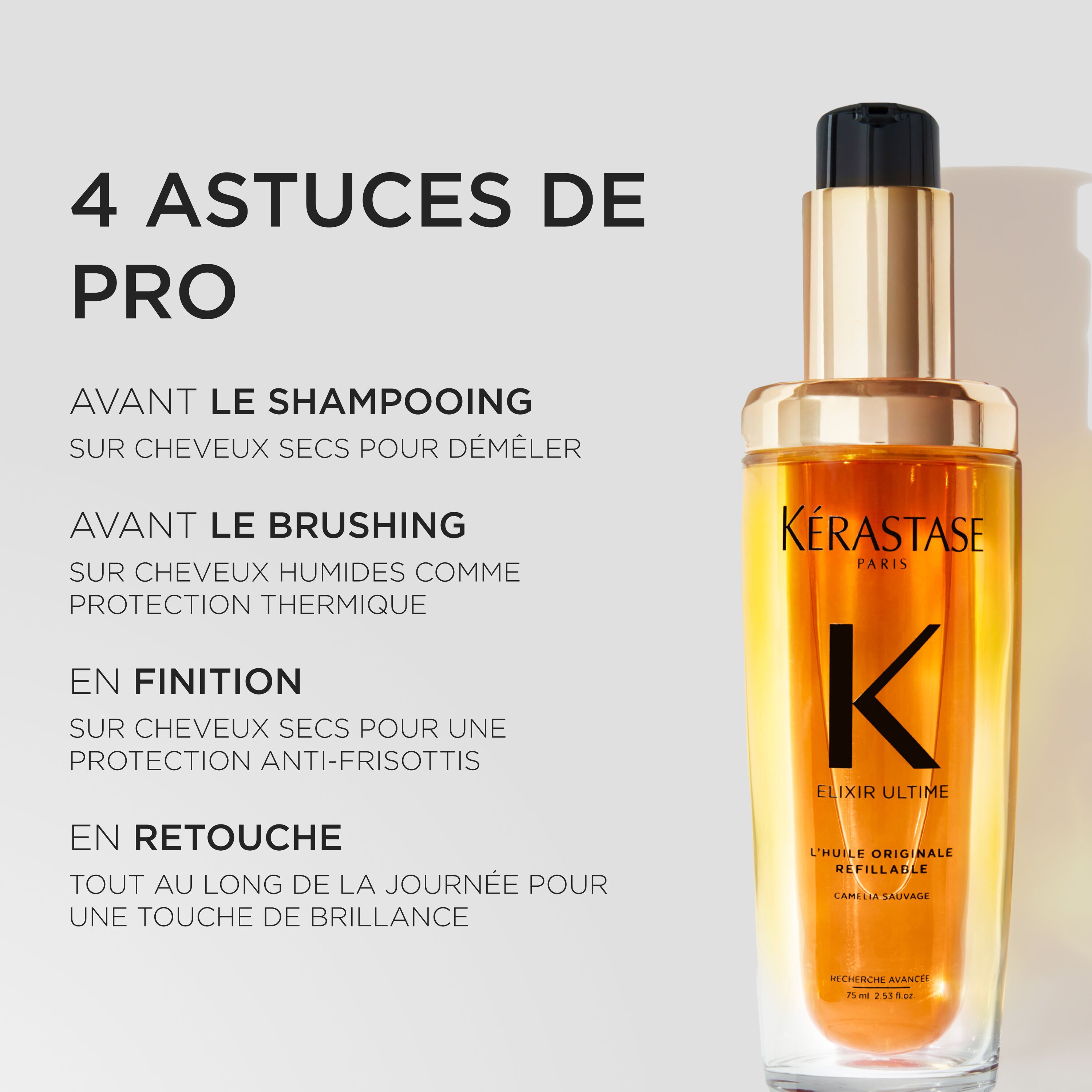 HUILE CAPILLAIRE L’HUILE ORIGINALE RECHARGEABLE