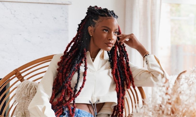 Ebonee Davis has coily hair Ebonee Davis has coily hair
