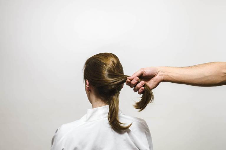 Deconstructed French Twist hairstyle tutorial step 7