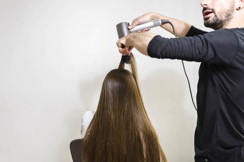 Blowout hairstyle tutorial step 4