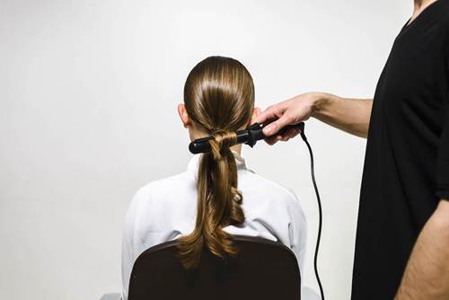 Wrapped Chignon hairstyle tutorial step 4