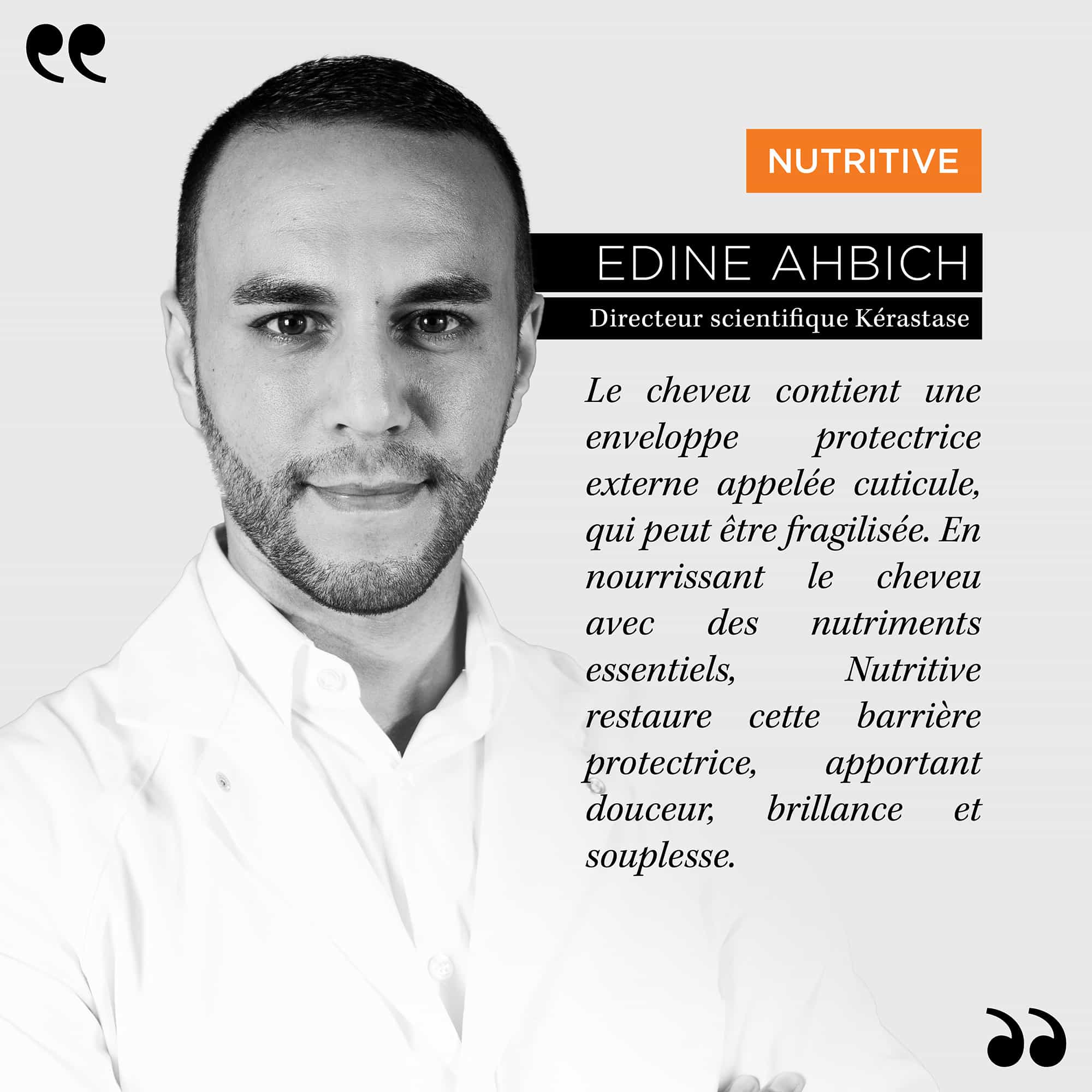 EDINE AHBICH –Scientific director, Nutritive quote.
