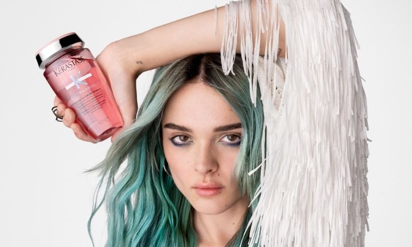Charlotte Lawrence is using Kérastase Chroma Absolu range Charlotte Lawrence is using Kérastase Chroma Absolu range