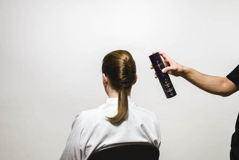 Deconstructed French Twist hairstyle tutorial step 8
