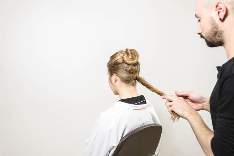 Double top Knot hairstyle tutorial step 4