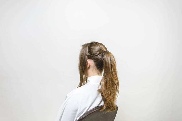 Bouffant Ponytail hairstyle tutorial step 4