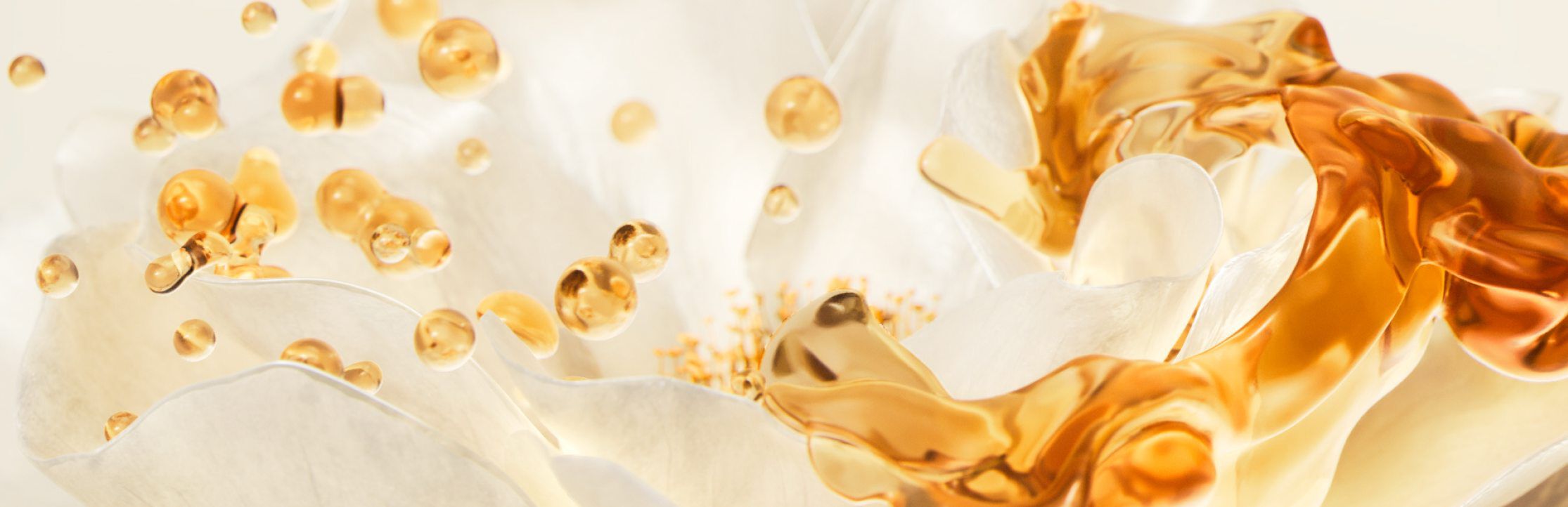 Les gouttes d’huile capillaire combinées à la fleur de camélia symbolisent les bienfaits réparateurs, nourrissants et adoucissants de l’huile capillaire pour cheveux ternes.